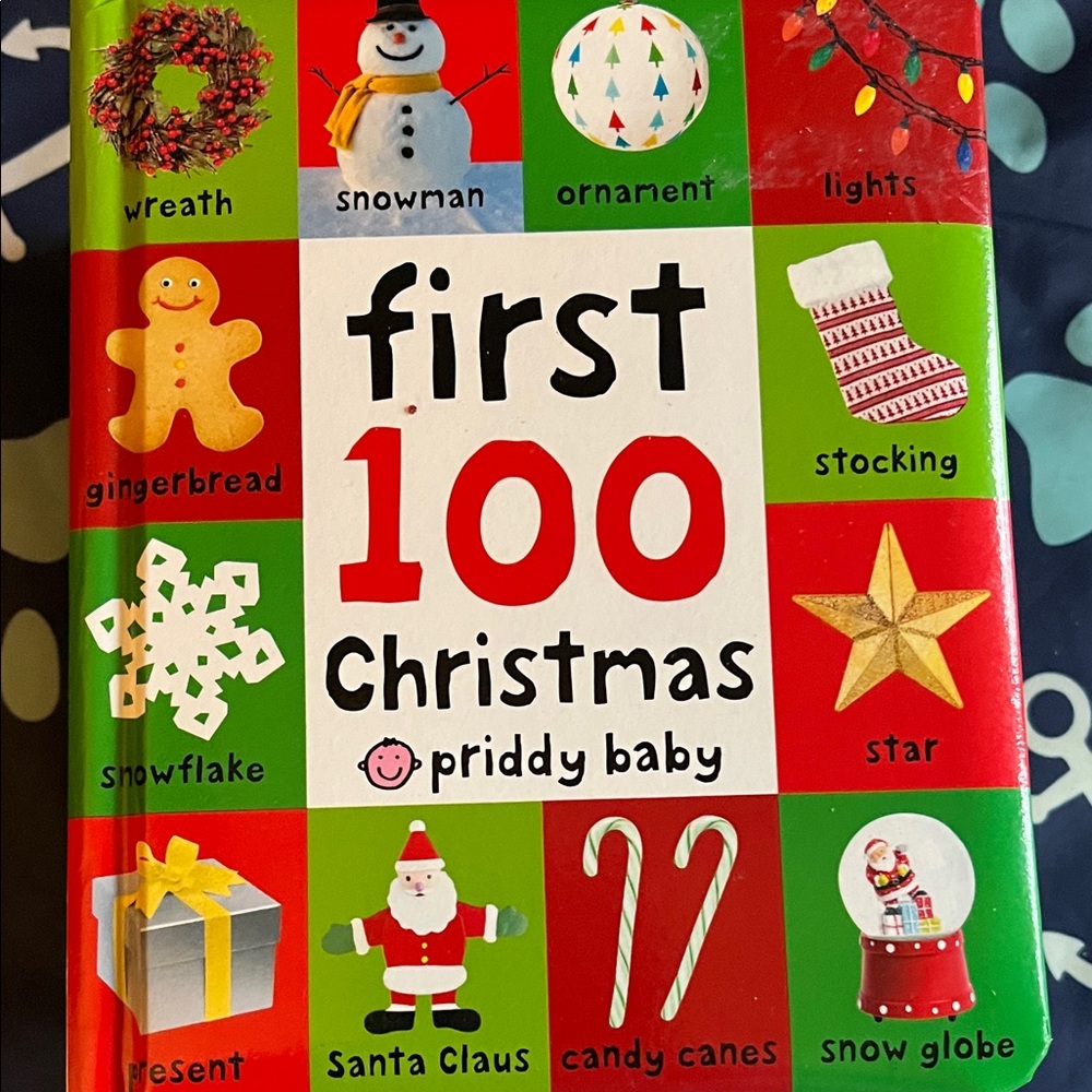 First 100 Christmas Book - Red, Green, White